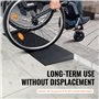 VEVOR Rampe de Seuil Hauteur 3 cm Rampe Trottoir Découpable Caoutchouc Charge 15 t Accès Fauteuil Roulant Largeur 90 cm Antidéra