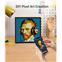 Divoom Pixoo-64 WiFi Pixel Art écran avec Panneau LED 64x64, décoration d'éclairage Unique avec contrôle d'application