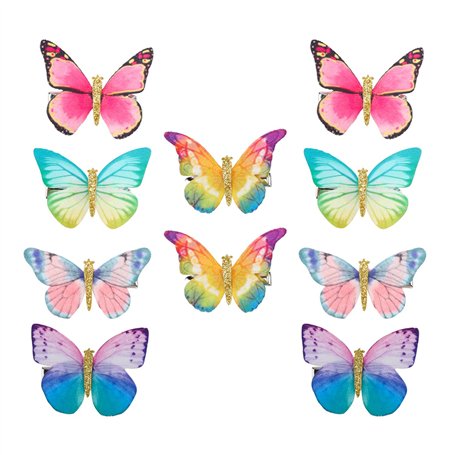Hifot papillon Pince à Cheveux Bébé Fille 10 Pièces