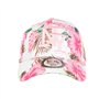 Hip Hop Honour Casquette Enfant Blanche Fleurs Roses Tropicales Baseball NY Hawai de 7 a 12 Ans - Taille: Taille Unique - Couleu