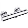 Mitigeur thermostatique de douche - EDOUARD ROUSSEAU - Garance 3 - Corps froid - Adapté a toute production d'eau chaude - Chromé