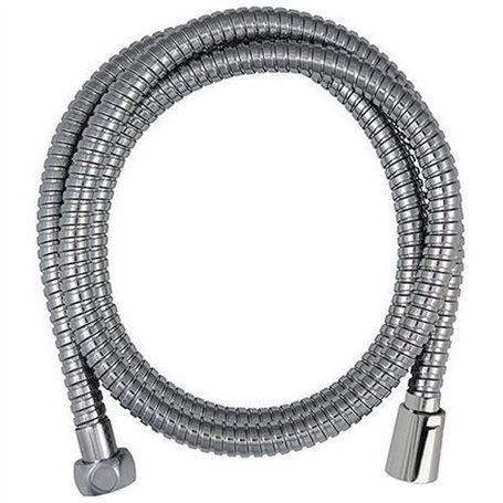 Flexible de douche - ROUSSEAU - Écrou métal anti-torsion - Sertis de sécurité - Longueur 1m75 - Inox chromé simple agrafage
