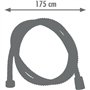 Flexible de douche - ROUSSEAU - Écrou métal anti-torsion - Sertis de sécurité - Longueur 1m75 - Inox chromé simple agrafage
