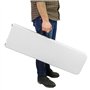 Oxeo 2 Bancs pliants Blancs-Bancs pliants Jardin- Bancs pliants Camping - 182X28X43cm - Poignée de Transport