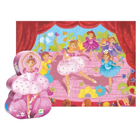 Djeco - DJ07227 - Puzzle - Ballerine Silhouette