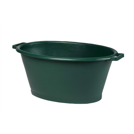 EDA - Baquet Ovale 50 L - Seau en Plastique - 65 x 50 x 30 cm - Vert