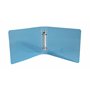 Exacompta - Réf. 51099E - Classeur semi-rigide PP Crystal - 2 anneaux ronds diamètre 25 mm-Dos 35 mm - Dimensions extér.: 16,5x2