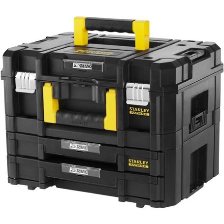 Kit 2 Mallettes PRO-STACK - STANLEY FATMAX - FMST1-71981 - 2 poignées - 2 tiroirs - 21