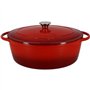 Cocotte - MENASTYL - 6020102 - Ovale - En fonte acier émaillé - Rouge - 6