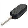 Coque Clé pour Fiat 500 500L Bravo Panda Punto Doblo Citroen Jumper Peugeot Boxer - Plip clé télécommande 3 Boutons Lame Modèle 