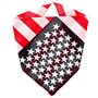 SHIPITNOW Bandana Drapeau Américain Bleu marine, Rouge et Blanc - Foulard carré 55x55cm Drapeau USA - Bandeau à Nouer - Headband