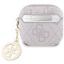 CG Mobile Guess 4G Étui à breloques Strass pour AirPods 4 (Rose)