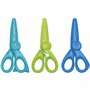 Janod - Set de 3 Paires de Ciseaux avec 3 Formes de Découpe - Bouts Ronds Sécurisés - Lames Plastique - Idéal activité Manuelle