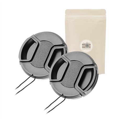 X2 58MM Bouchon Capuchon Cache D'OBJECTIF DE QUALITÉ avec Clip de Fermeture Avant pour Objectif DE DIAMETRE 58 MM Compatible App