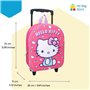 mybagstory - Sac à Dos à roulettes 3D Hello Kitty pour Fille – 3D – Rose - Enfant - Ecole - Maternelle - Garderie - Cartable Fil
