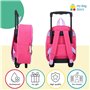 mybagstory - Sac à Dos à roulettes 3D Hello Kitty pour Fille – 3D – Rose - Enfant - Ecole - Maternelle - Garderie - Cartable Fil