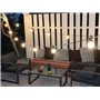 Guinguette lumineuse raccordable, 6m, 10 lampes filament LED 2700 K