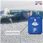 DISQUE STATIONNEMENT ZONE BLEUE avec Gratte Givre Pare Brise Voiture | Jauge de Profondeur de Pneu Auto | Jeton de Caddie | Disq