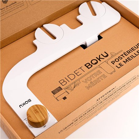 BIDET BOKU - Toilette Japonaise non électrique - Kit WC Japonais Facile à Installer (1 Tuyau + 1 Adaptateur) - 3 Modes