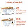 Carte à gratter voyage surprise - Carte embarquement personnalisable à offrir - Billet avion annonce cadeau - Carte anniversaire