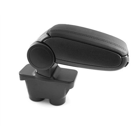 Accoudoir central Console centrale Boîte de rangement en cuir Noir Pour 208 2012-2019