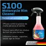 DR. WACK - S100 Nettoyant pour jantes de moto 500 ml - Spray avec formule gel - Nettoyage doux et efficace - Dégraissant pour ch