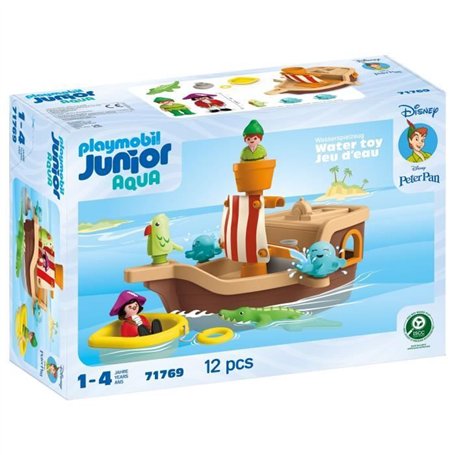 PLAYMOBIL Junior 71769 Peter Pan et bâteau pirate