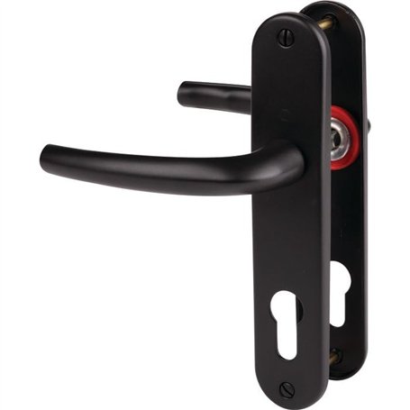 HOPPE STA00303 Ensemble sur Plaque San Diego 1191/347 Noir Mat 165 mm-Clé i-11719965