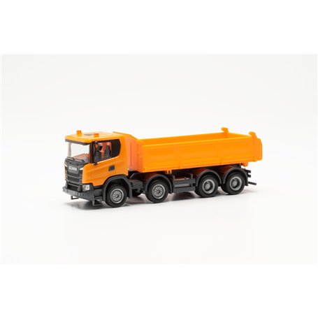 Herpa Maquette Camion Scania XT17 Meiler 4 essieux tri-Benne