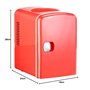 Mini réfrigérateur 2 en 1 avec prise 12/230 V - rouge [Rosenstein & Söhne]