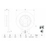 Bosch BD1085 Disques de frein - certification ECE-R90-1 jeu de 2 disques
