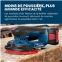 Bosch Professional 18V System ponceuse excentrique sans-fil GEX 18V-150-3 (incl 1 disque abrasif, 1 boîtier collecteur de poussi