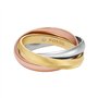 Fossil JF048079987 Harlow Bague pour femme en acier inoxydable tricolore