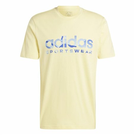T-shirt à manches courtes homme Adidas House Of Tiro Summer Linear Graphic Jaune