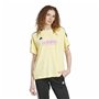 T-shirt à manches courtes homme Adidas Tiro Cut 3 Bandas Jacquard Boyfriend Beige