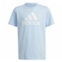 T-shirt à manches courtes unisex Adidas Essentials Bleu Bleu ciel