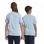 T-shirt à manches courtes unisex Adidas Essentials Bleu Bleu ciel