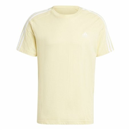 T-shirt à manches courtes homme Adidas Essentials Single Jersey 3-Stripes Jaune