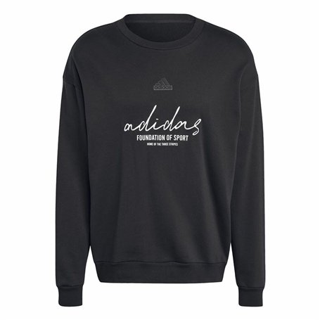 Sweat sans capuche homme Adidas Brand Love French Terry Noir