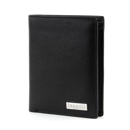 bugatti City Line Coin Wallet Combi Style 13CC Metal Logo Black