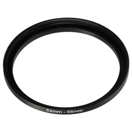 vhbw Bague d'adaptation de Filtre Step-Up de 52 mm vers 55 mm pour Objectif d'appareil Photo - Adaptateur