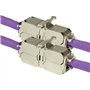 odedo Lot de 2 connecteurs de câble CAT 6A / 7 STP 10GE blindés - Montage sans outil AWG 22-26 - Câble patch - Câble de pose
