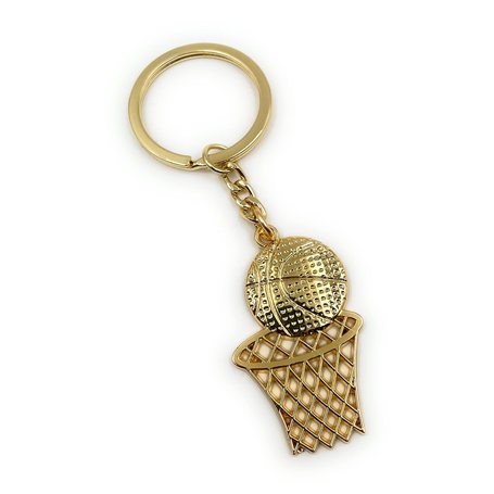 Onwomania - "Ballon de Basket-Ball Porte-clés - Porte-Bonheur en métal idéal comme Cadeau