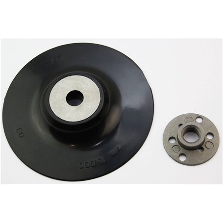 Plateau de ponçage en fibre M14 125 mm pour perceuse/meuleuse d'angle rigide