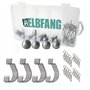 ELBFANG Kit Cheburaschka | 60 pièces avec boîte (12 g/14 g/18 g/21 g/) | Avec 20 crochets offset | Set de têtes plombées Texas R