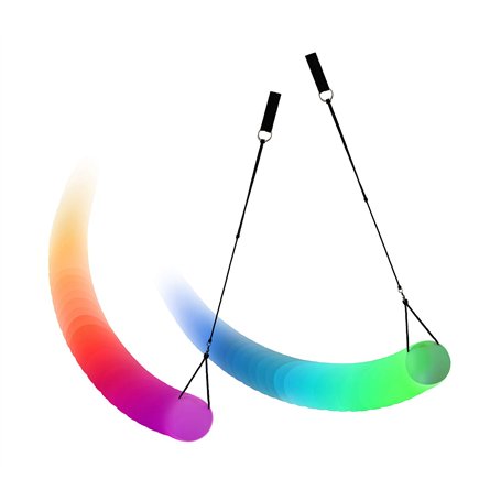 PRECORN Lot de 2 Poi Lumineux à LED Multicolores pour araignées