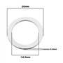 EMSea 10pcs Rondelles de Pédale pour 9/16'' Pédale Essieux/Manivelles VTT Vélo de Toute 20mm Diamètre Extérieur 14.5mm Diamètre