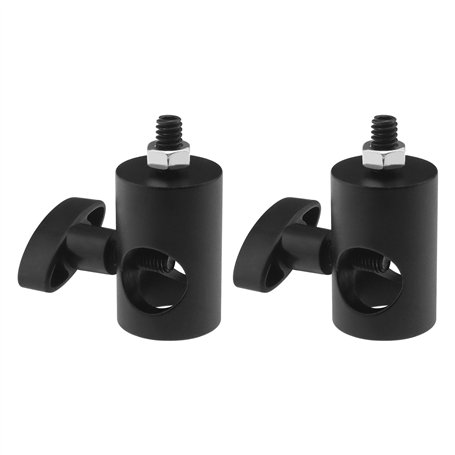 EMSea 2pcs Adaptateur Rapide avec Vis 1/4" Multi-Fonctionnel Adaptateur de Pointe Support de Lumière en Alliage d'Aluminium pour