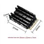 Boerunid M.2 2242 SSD Dissipateur thermique Nvme2242 Solid State Drive Radiateur SSD Gilet de refroidissement Pad thermique Diss