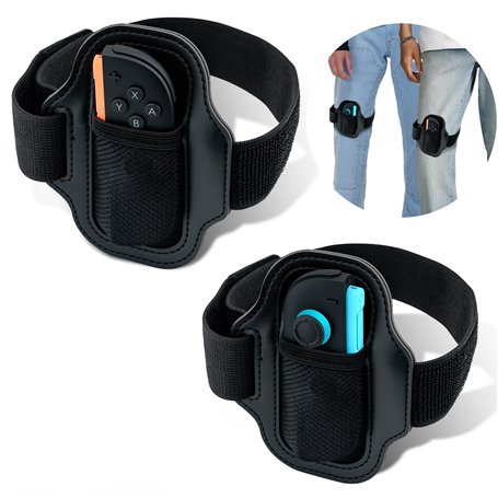 Tolesum 2 Pièces Bande de Jambe pour Manette de Jeu pour Switch/Switch 2 Joycon